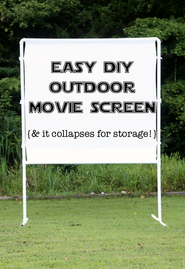 Outdoor Movie Screen DIY
 How to make an easy DIY outdoor movie screen