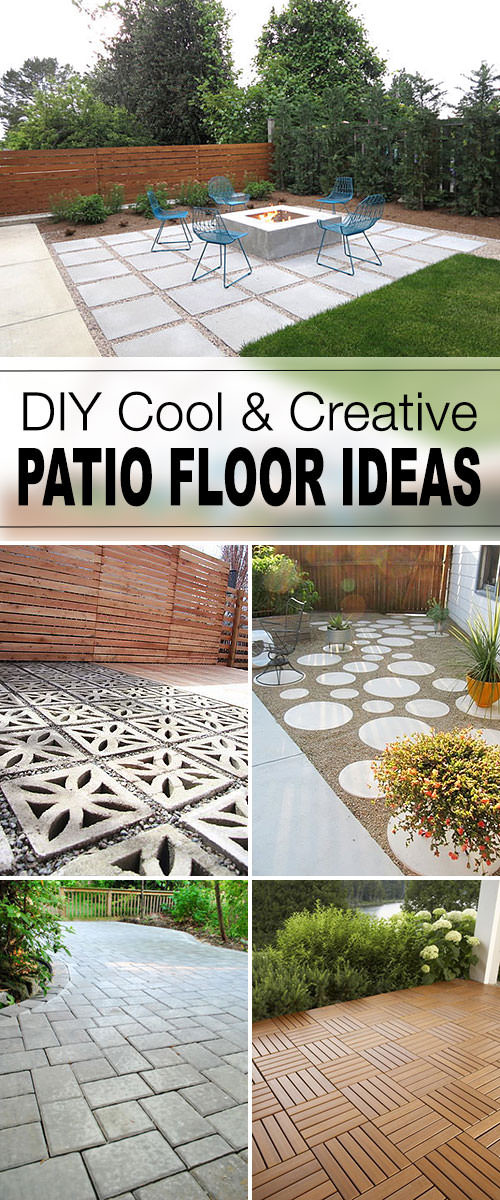 Outdoor Patio Ideas DIY
 9 DIY Cool & Creative Patio Flooring Ideas • The Garden Glove