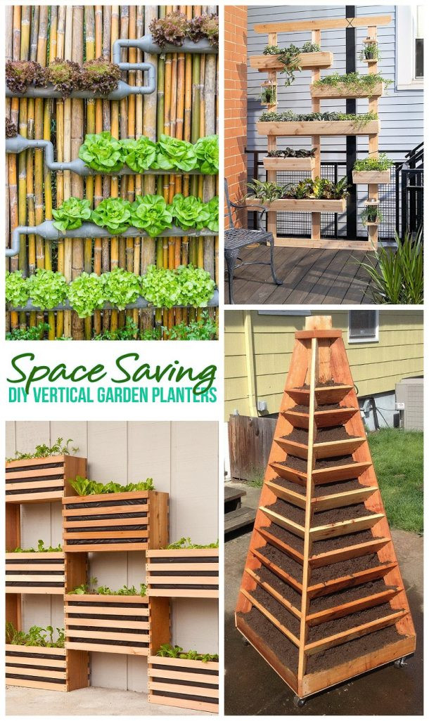 Outdoor Planter DIY
 The BEST DIY Vertical Gardens for Small Spaces