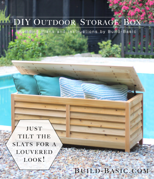 Outdoor Storage Bench DIY
 DIY Outdoor Storage Benches