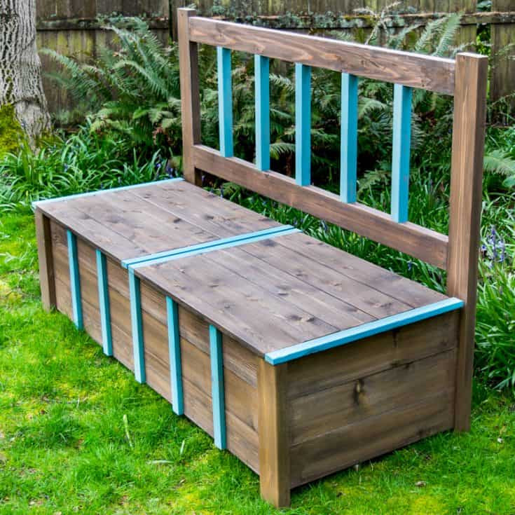 Outdoor Storage Bench DIY
 DIY Outdoor Storage Bench The Handyman s Daughter