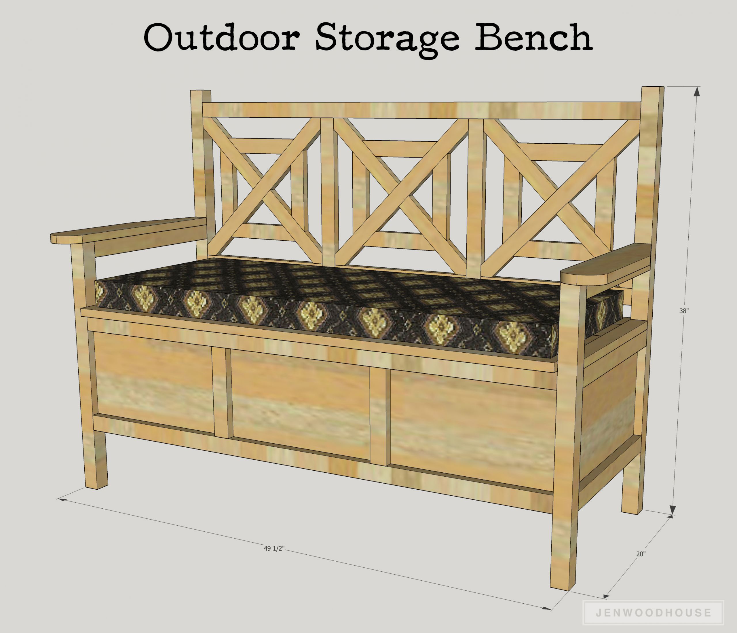 Outdoor Storage Bench DIY
 How To Build A DIY Outdoor Storage Bench