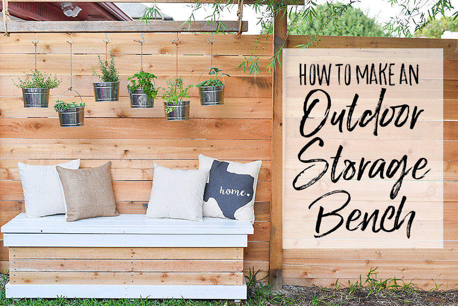 Outdoor Storage Bench DIY
 Outdoor Storage Bench DIY Backyard Box with Hidden