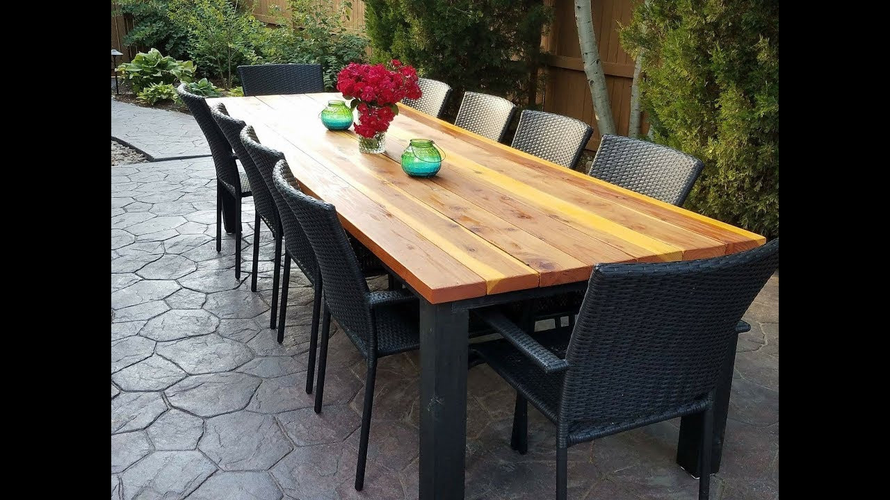 Outdoor Table DIY
 DIY Outdoor Dining Table