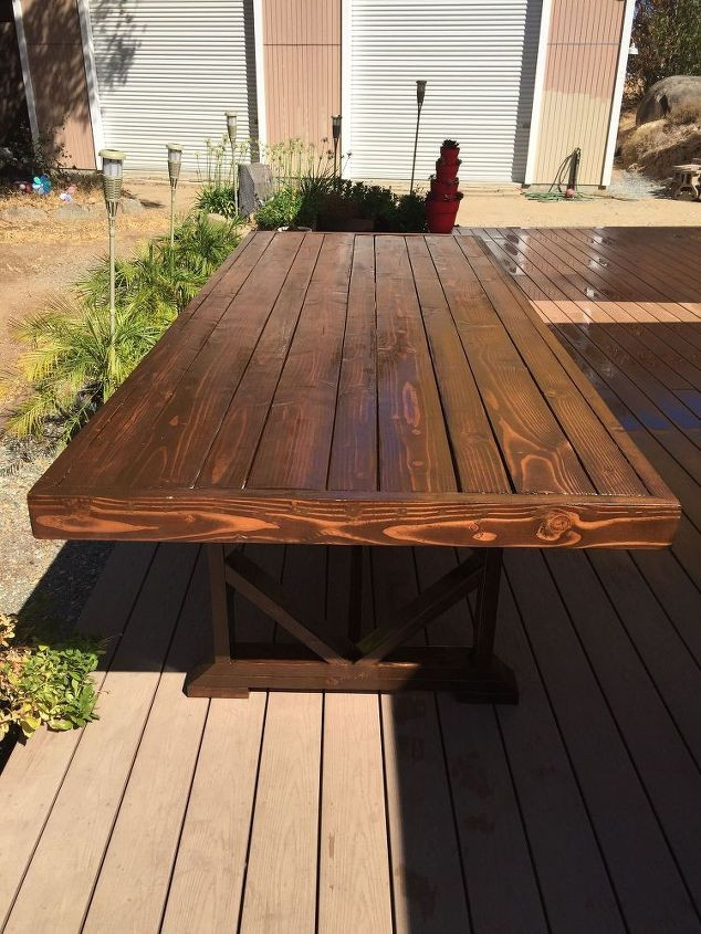 Outdoor Table DIY
 DIY Outdoor Dining Table Seats 10 12