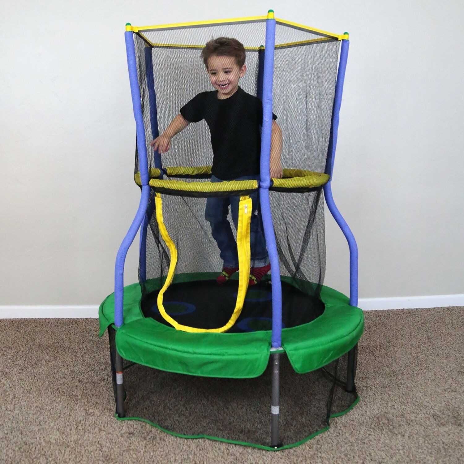 Outdoor Trampoline For Kids
 Trampoline Bounce Jump Safety Net Pad Kids Toy Indoor