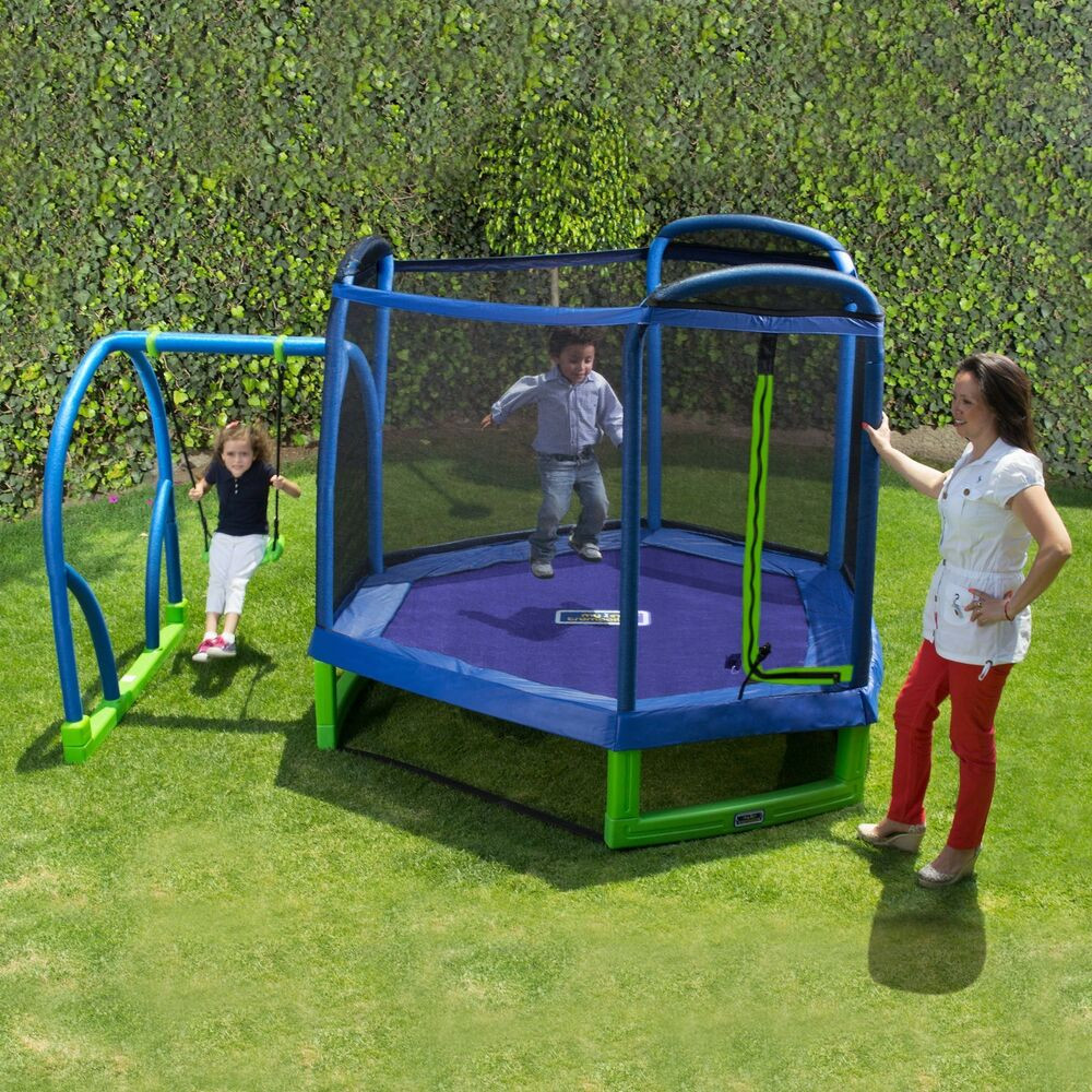 Outdoor Trampoline For Kids
 Swing Set Trampoline Outdoor Playground Play Swingset