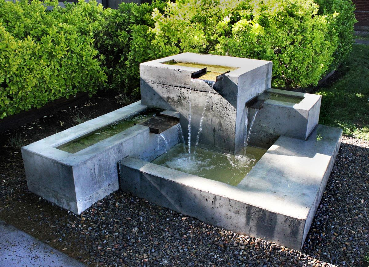 Outdoor Wall Fountains DIY
 DIY Concrete Water Feature