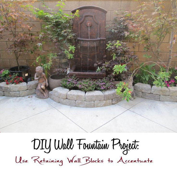 Outdoor Wall Fountains DIY
 fountain court yard Landscaping