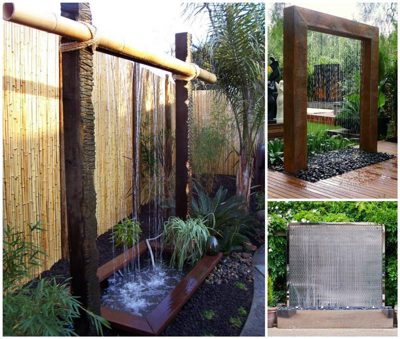 Outdoor Wall Fountains DIY
 Creatve Ideas DIY Stunning Outdoor Water Wall