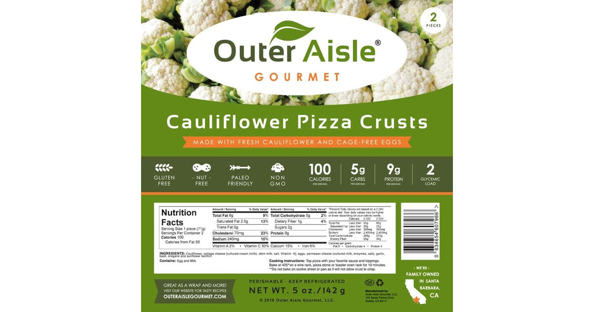 Outer Aisle Gourmet Cauliflower Pizza Crusts
 Outer Aisle Gourmet Cauliflower Pizza Crusts