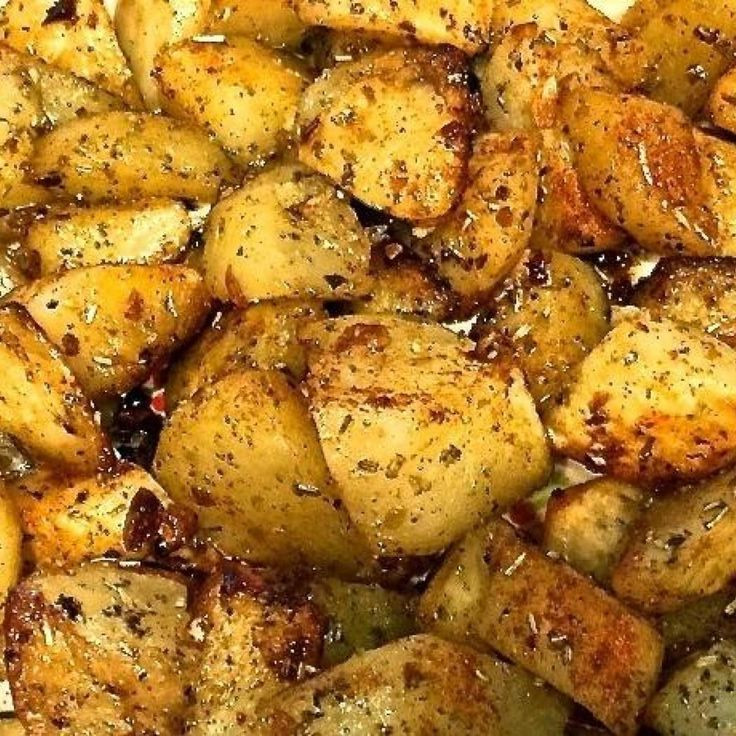 Oven Roasted Russet Potatoes
 Classic Oven Roasted Potatoes with Garlic and Rosemary