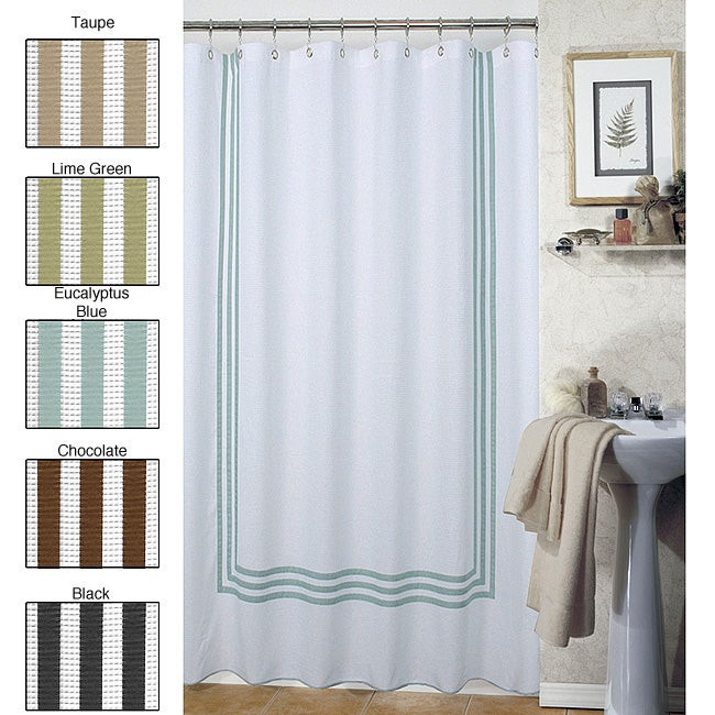 Overstock Kitchen Curtains
 Waffle Shower Curtain Overstock Shopping Great Deals