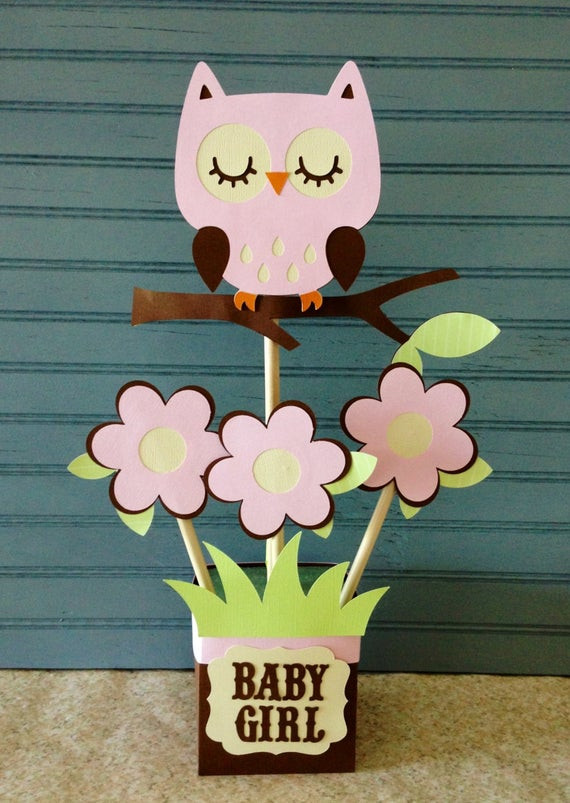 Owl Baby Shower Decor
 Owl Baby Shower Centerpiece