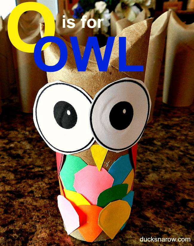 Owl Crafts For Preschoolers
 O is for Owl Ducks n a Row
