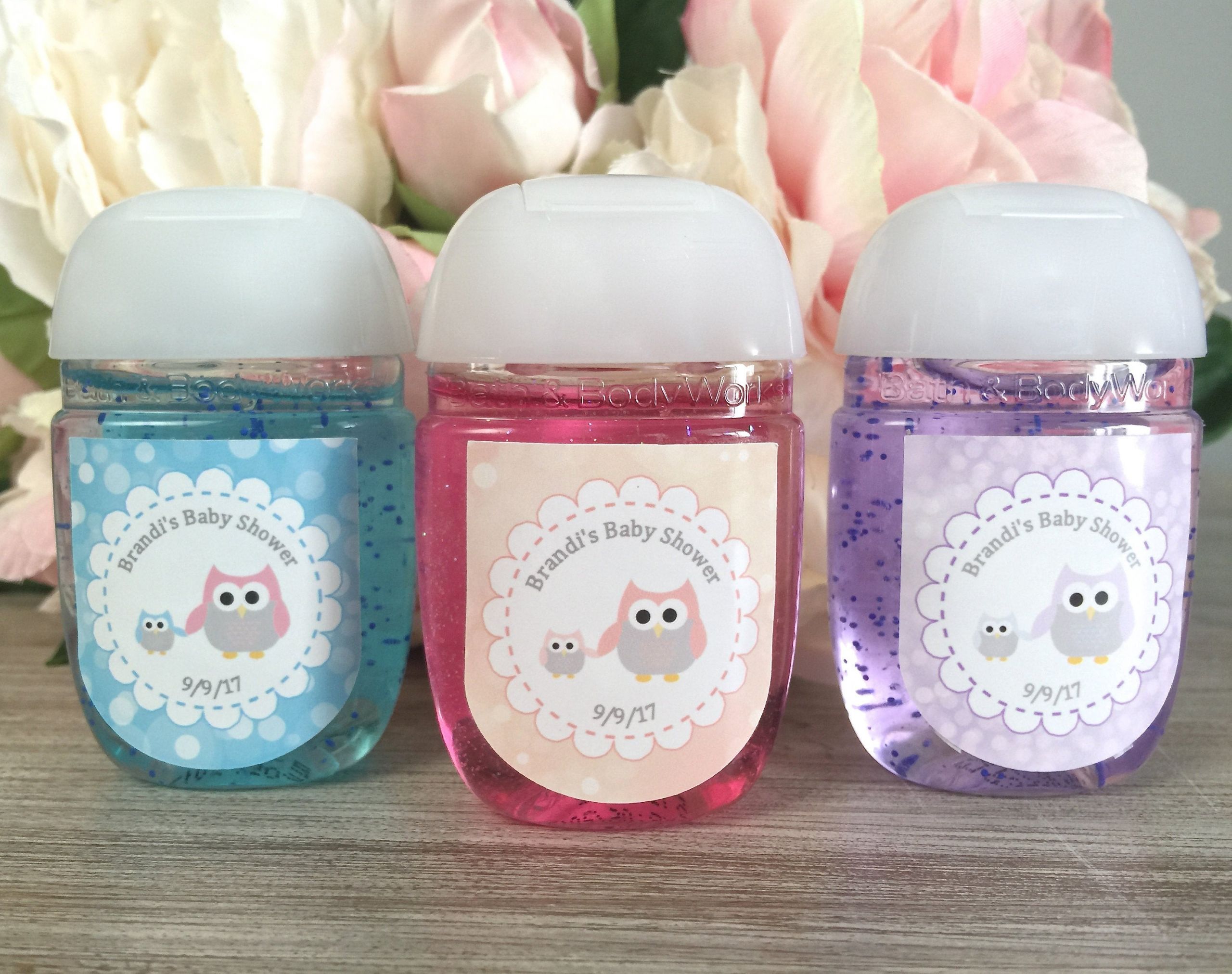 Owl Party Favors For Baby Shower
 Owl baby shower favor labels hand sanitizer favor label