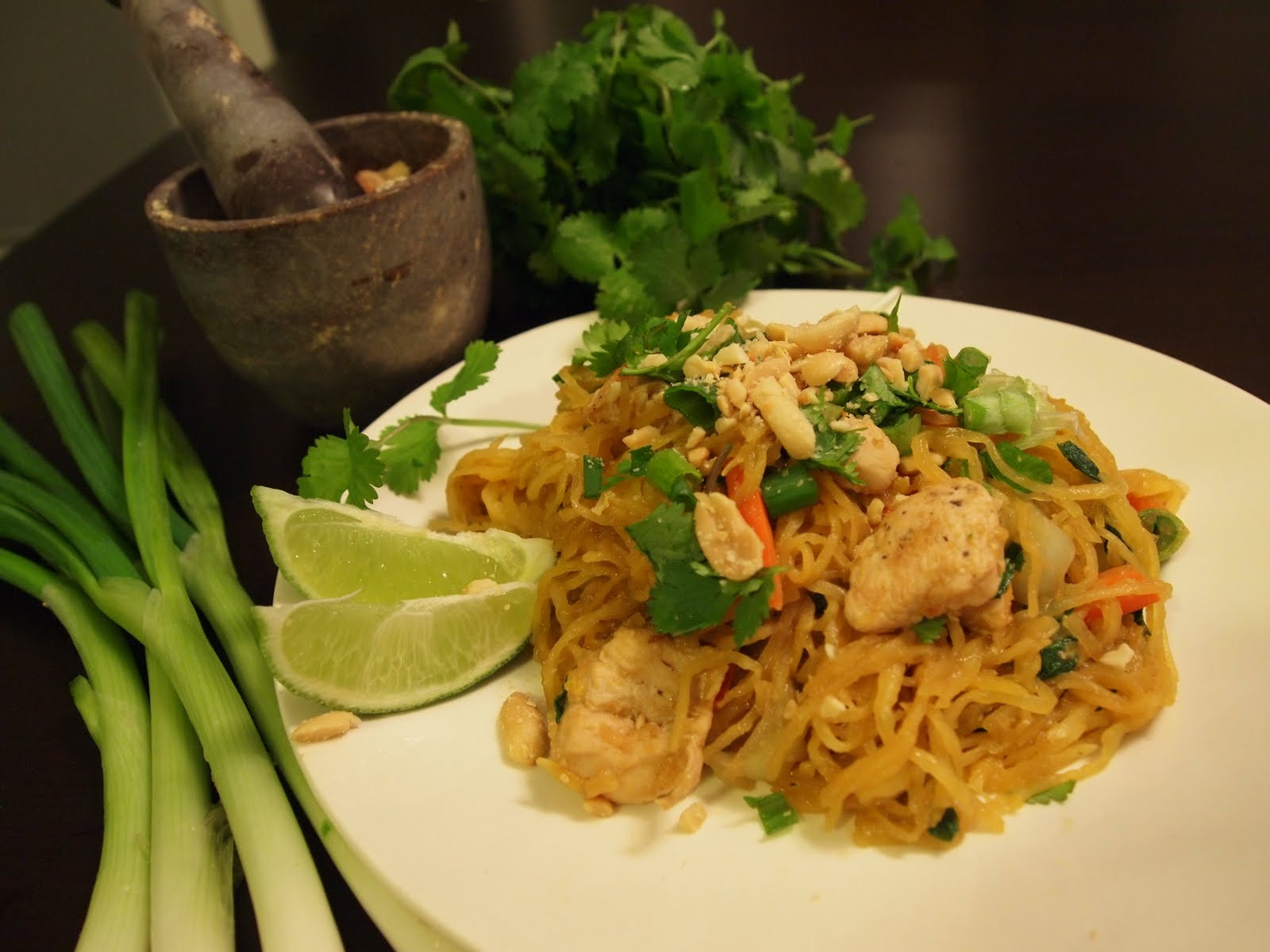 Pad Thai Spaghetti Squash
 Stuff We Ate Chicken Pad Thai made with Spaghetti Squash