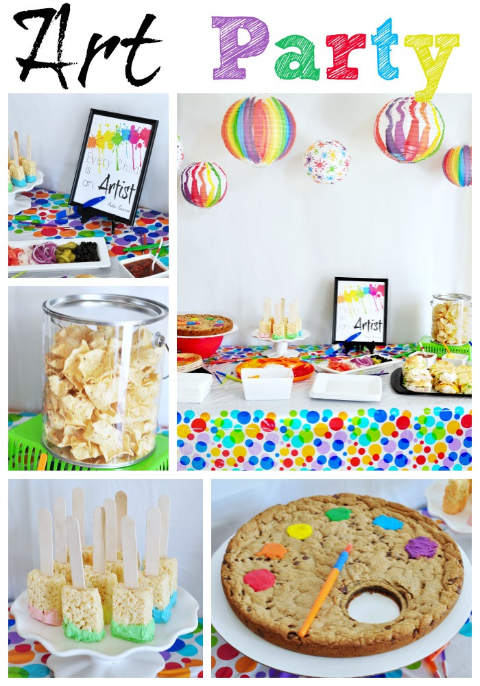 Paint Birthday Party Ideas
 Colorful Art Party Eclectic Momsense