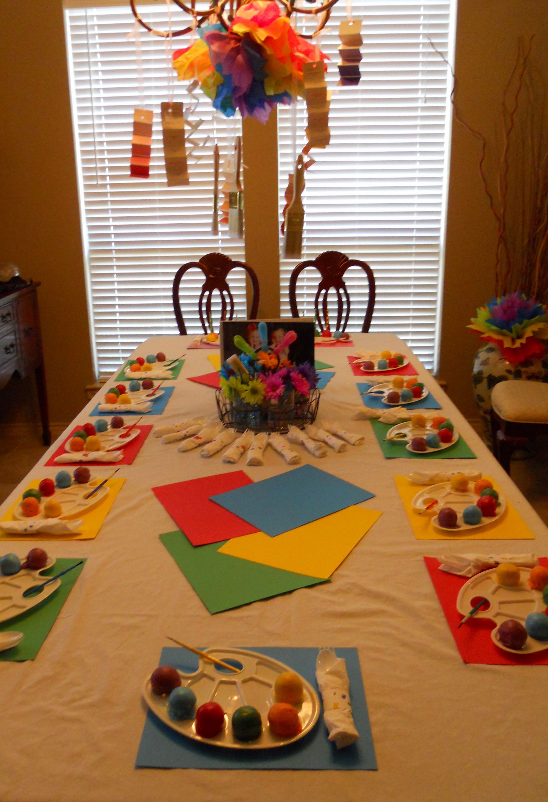 Paint Birthday Party Ideas
 Painting Birthday Party