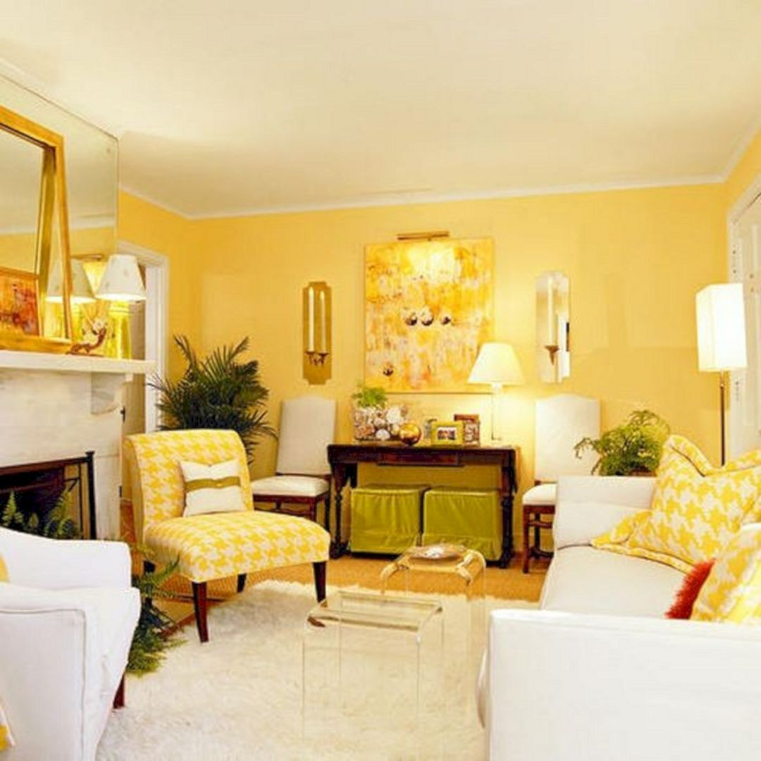 Paint Scheme For Living Room
 Yellow Paint Living Room Color Scheme – DECORATHING