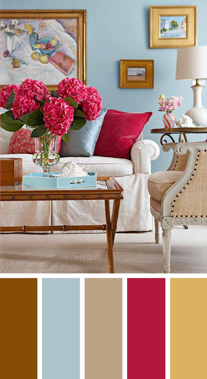 Paint Scheme For Living Room
 21 Cozy Living Room Paint Colors Ideas for 2019
