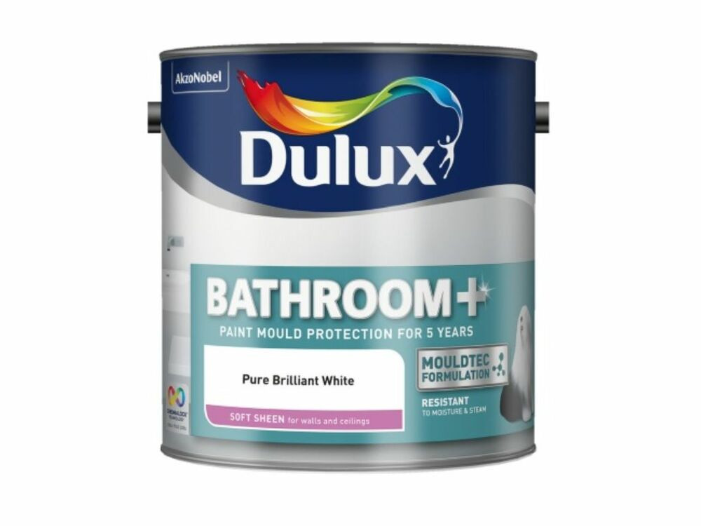 Paint Sheen For Bathroom
 Dulux Bathroom Soft Sheen Paint Pure Brilliant White 2
