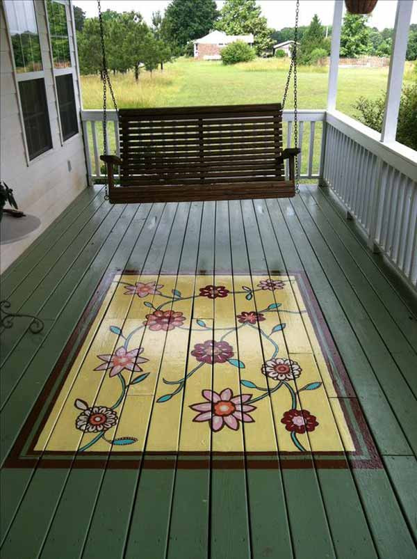Painted Deck Ideas
 Awesome Ways to Jazz Up Your Porch with Painting Projects