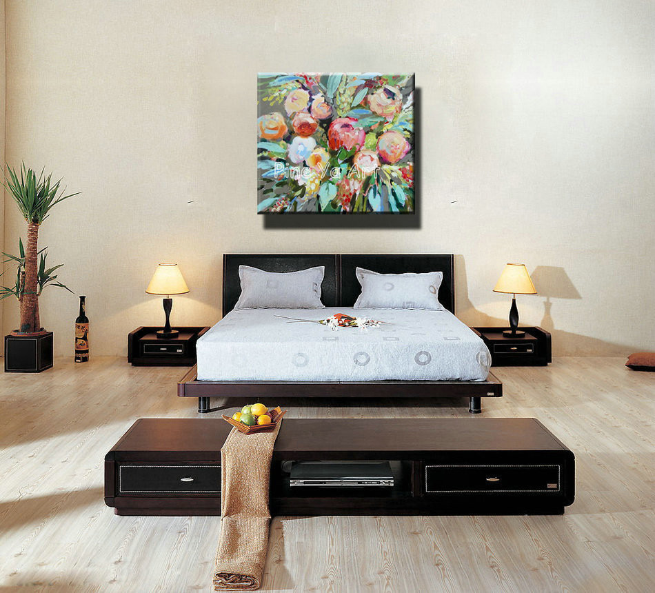 Painting For Bedroom
 Famous artist acrylic paint bedroom abstract modern canvas