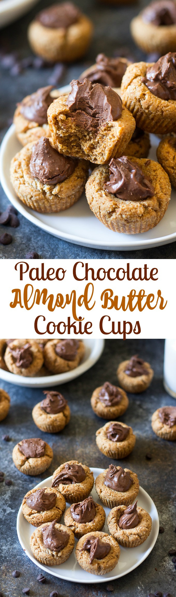 Paleo Almond Butter Cookies
 Paleo Chocolate Almond Butter Cookie Cups