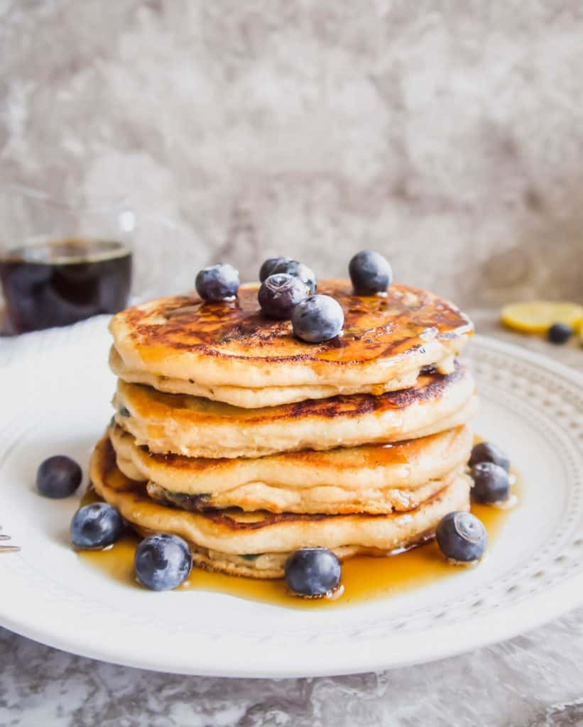 Paleo Blueberry Pancakes
 The BEST Paleo Blueberry Pancakes GF