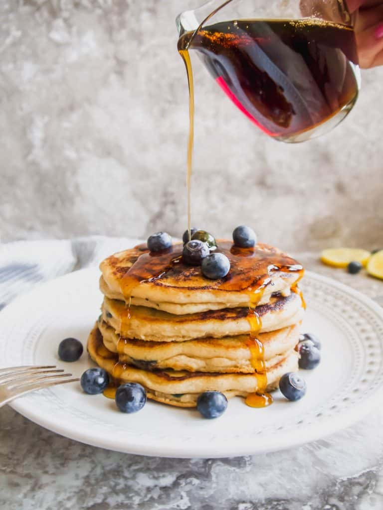 Paleo Blueberry Pancakes
 The BEST Paleo Blueberry Pancakes GF