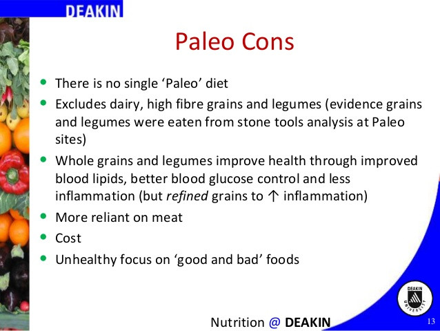 Paleo Diet Cons
 Paleo and Low Carb Diets for Diabetes