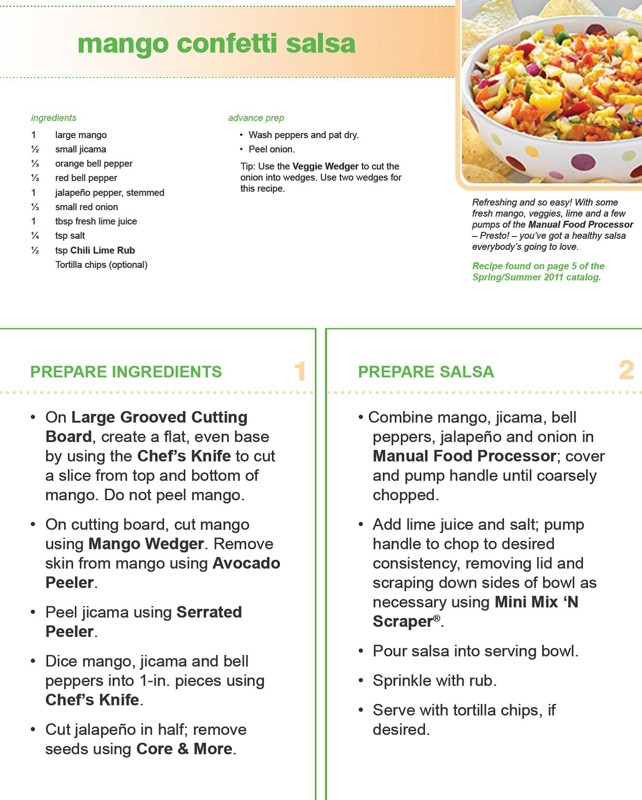 Pampered Chef Salsa Recipe
 Healthy Recipe of the Day from your Pampered Chef