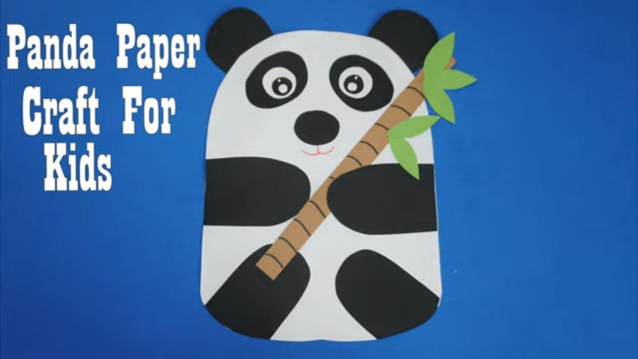 Panda Crafts For Preschoolers
 DIY Panda Paper Easy Simple