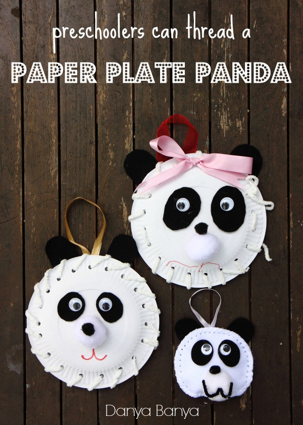 Panda Crafts For Preschoolers
 Paper Plate Panda Danya Banya