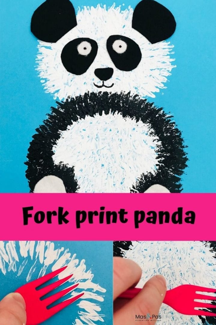 Panda Crafts For Preschoolers
 Panda fork painting Fun Kids Craft