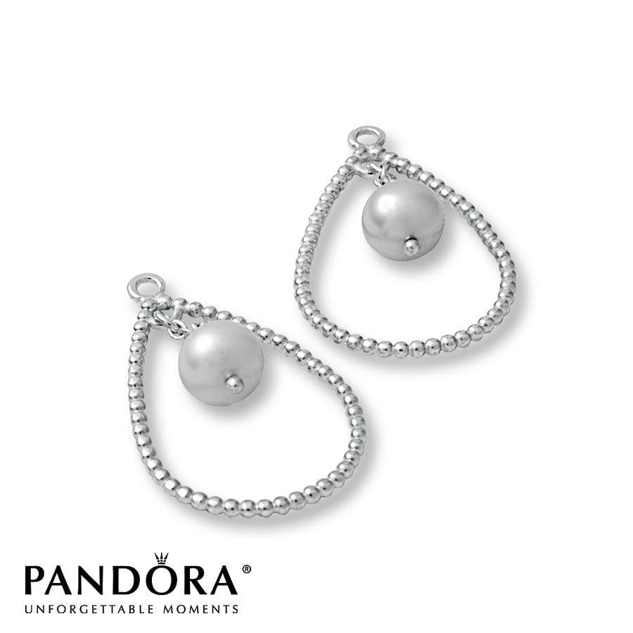 Pandora Pearl Earrings
 Jared Pandora Earring Charms White Cultured Pearl