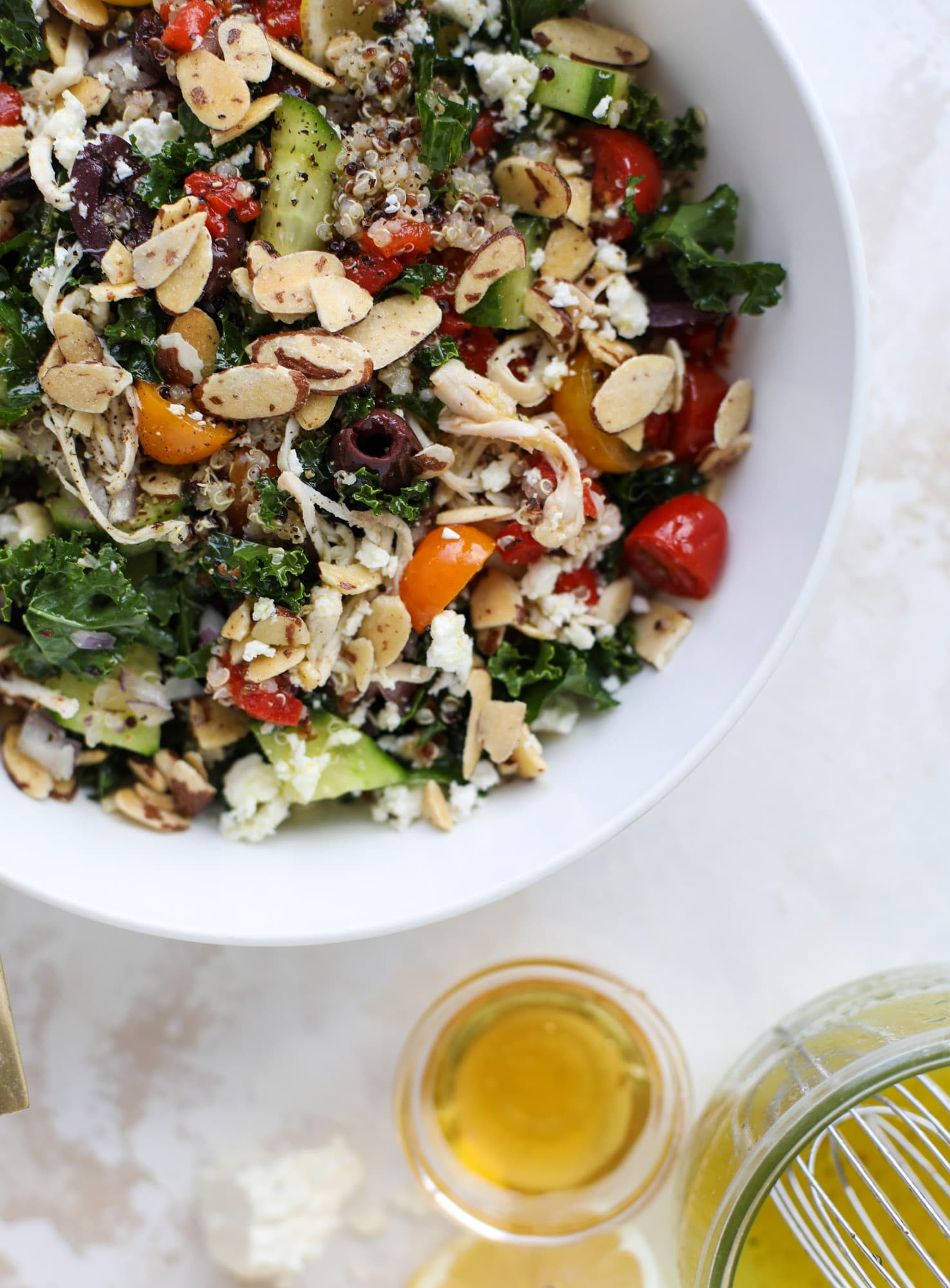 Panera Bread Mediterranean &amp; Quinoa Salad With Almonds
 Mediterranean Kale Quinoa Salad with Chicken – Cravings