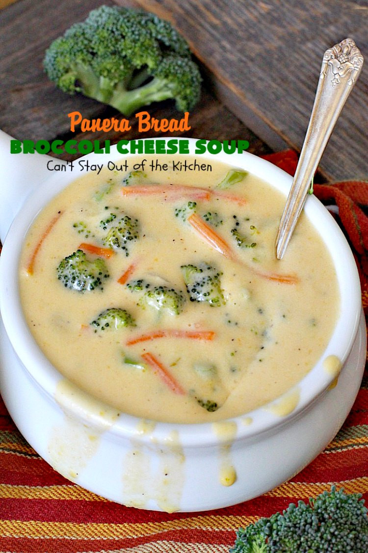 Panera Broccoli Cheddar Soup Carbs
 Panera Bread Broccoli Cheese Soup – Can t Stay Out of the