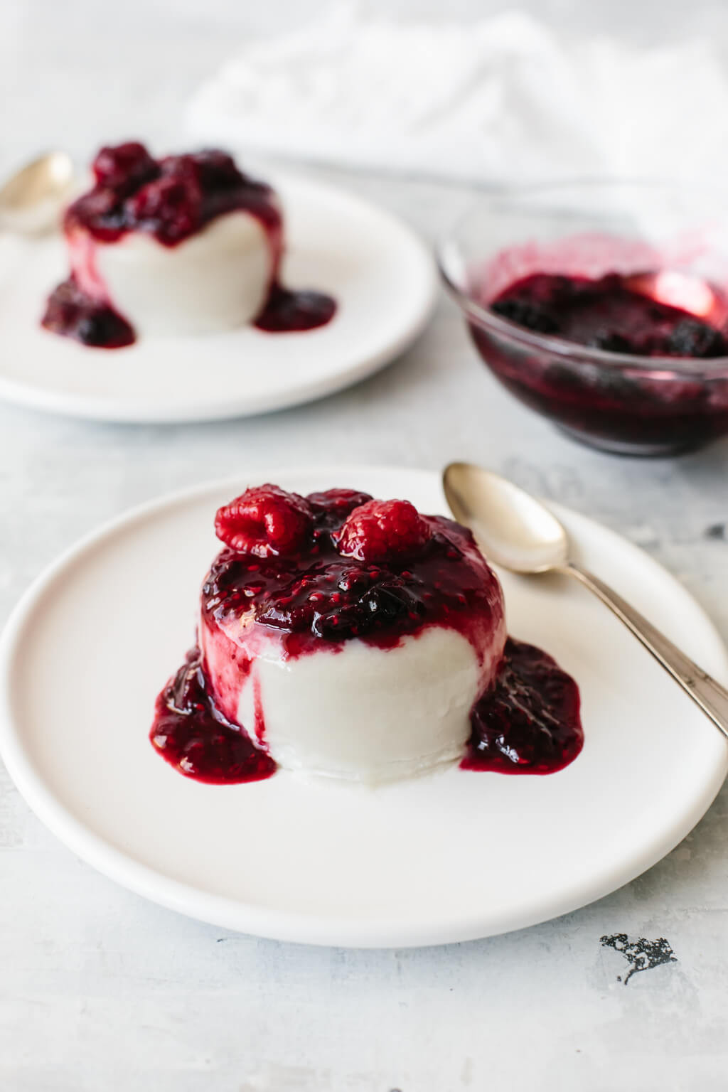 Panna Cotta Dessert
 Berry Coconut Panna Cotta dairy free paleo