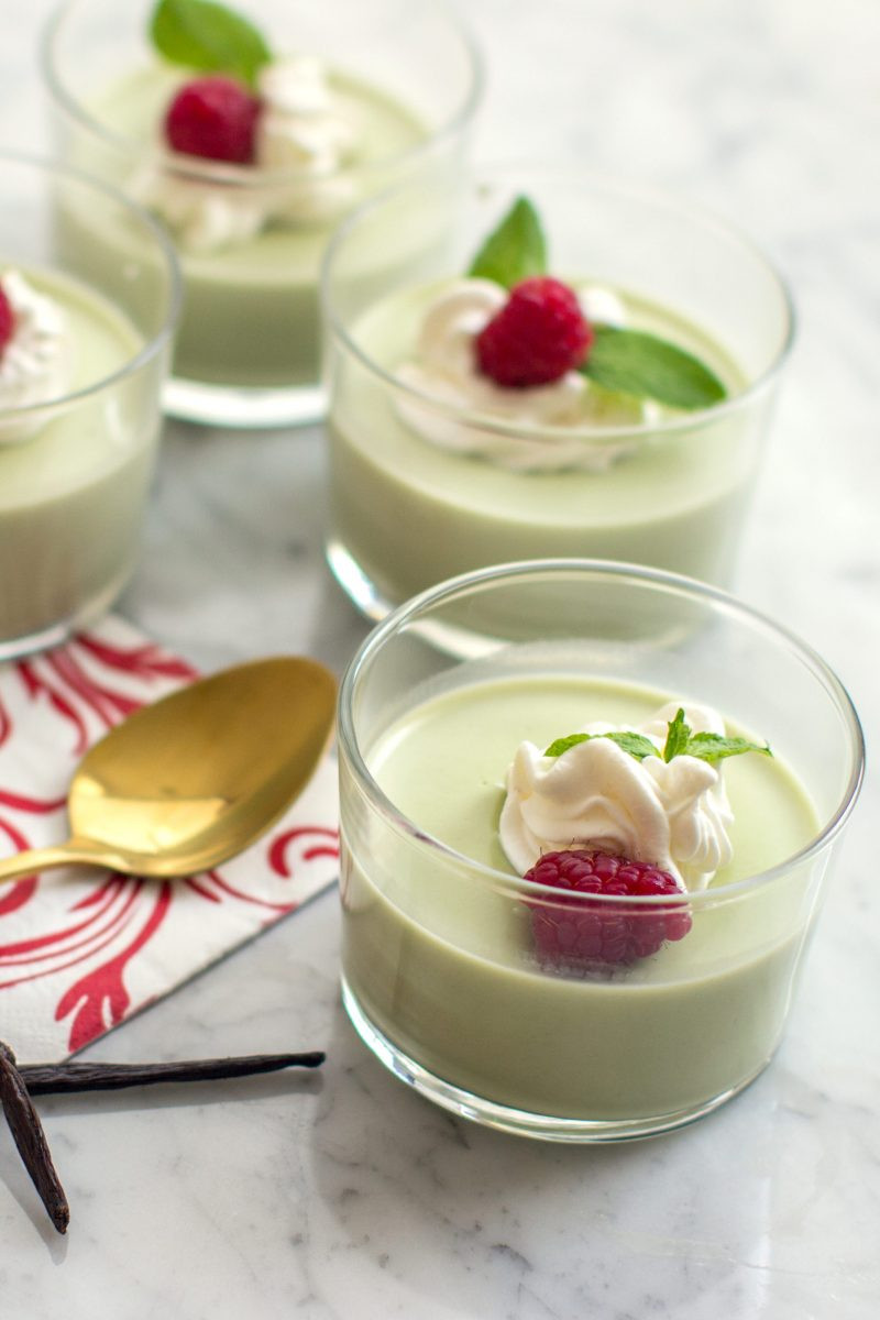 Panna Cotta Dessert
 Matcha Green Tea Panna Cotta Millennielle