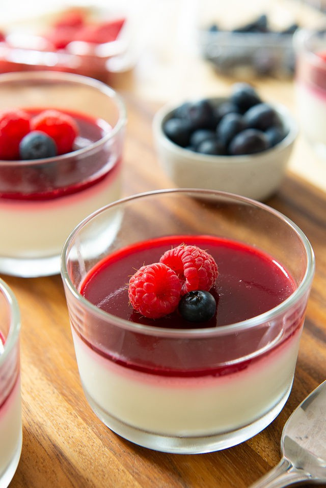 Panna Cotta Dessert
 Panna Cotta Easy Make ahead Panna Cotta with Raspberry Gelee