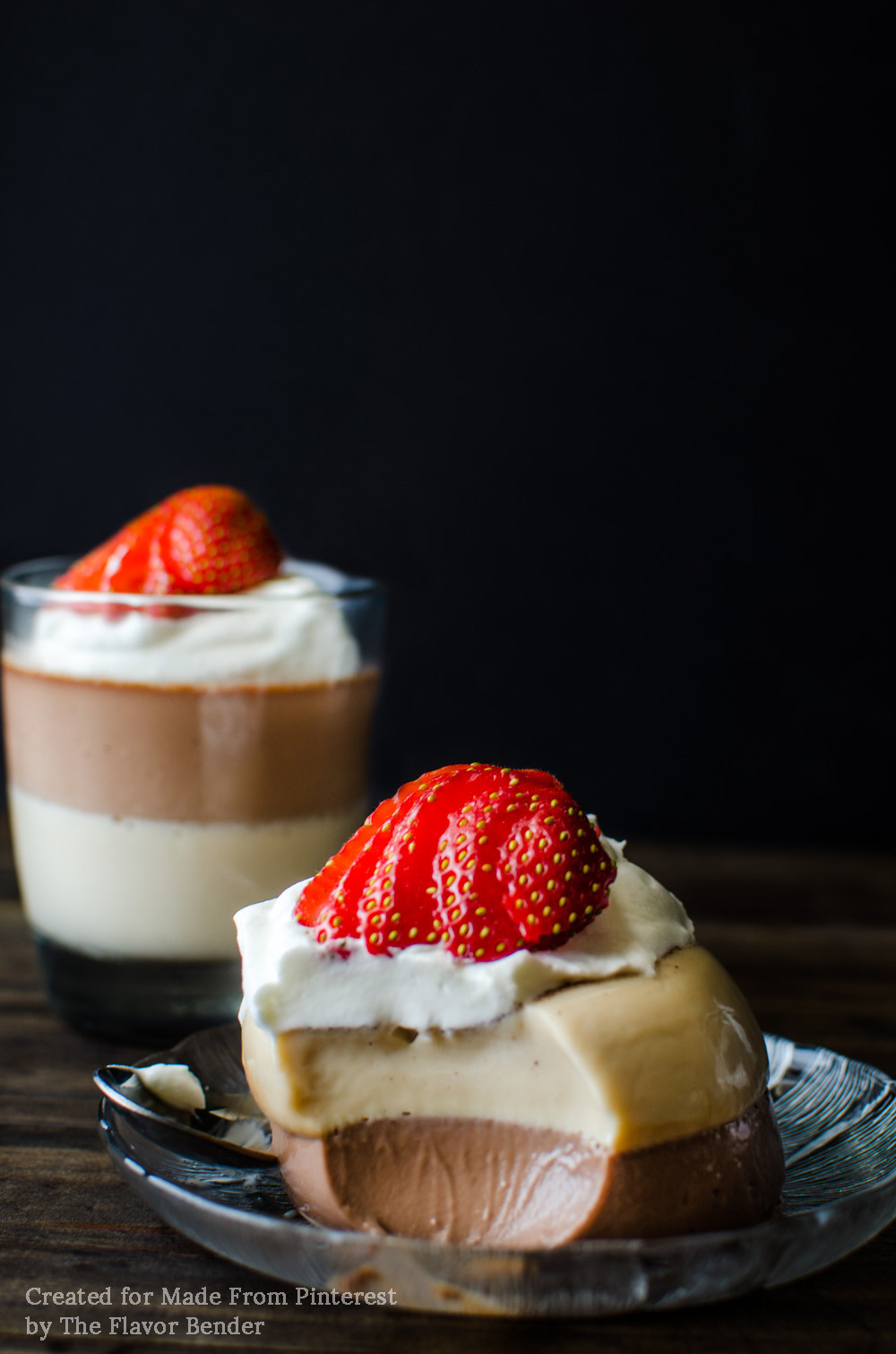 Panna Cotta Dessert
 Layered Butterscotch and Chocolate Panna Cotta TGIF