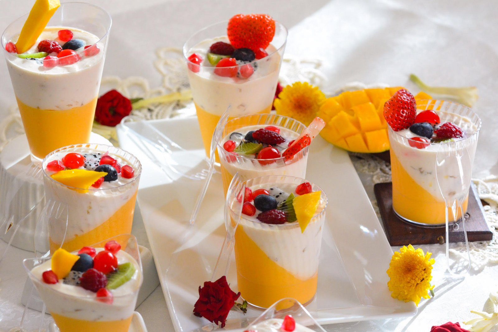 Panna Cotta Dessert
 Mango Panna Cotta With Fruit Cream Recipe by Archana s Kitchen