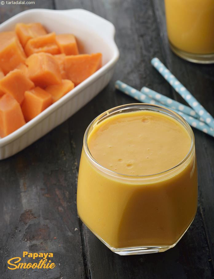 Papaya Smoothies Recipe
 Papaya Smoothie recipe Healthy Papaya Milk and Curd Smoothie