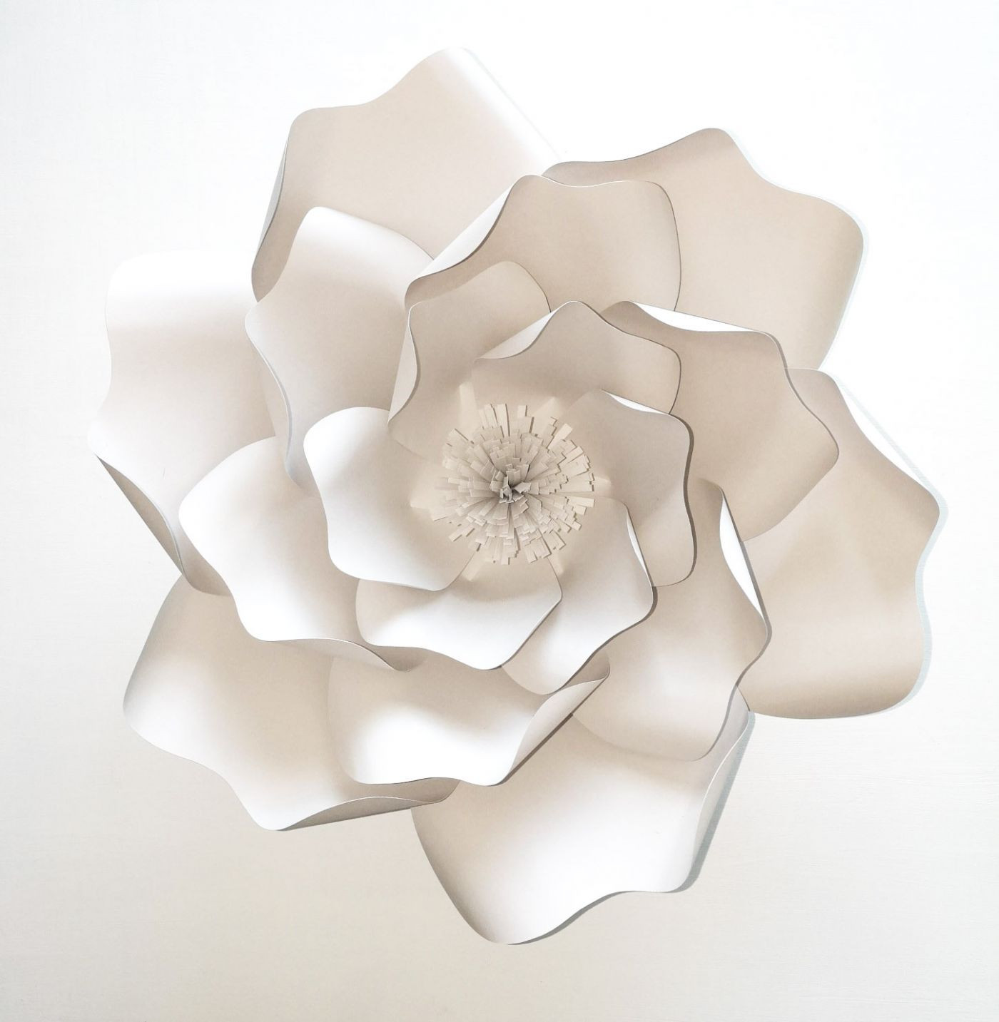 Paper Decorations DIY
 DIY Minimalist Paper Flower Wedding Decorations ce Wed