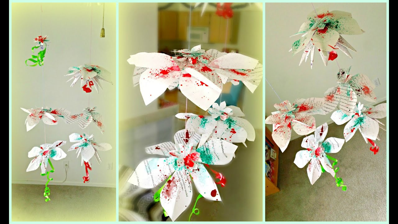 Paper Decorations DIY
 DIY Hanging Flowers Paper Decorations
