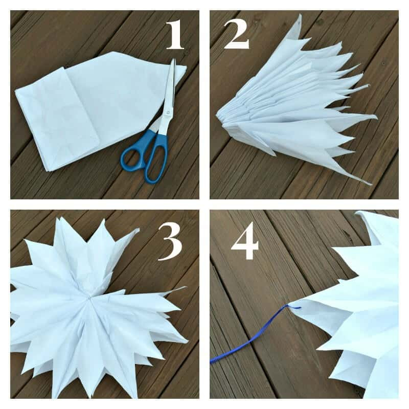 Paper Decorations DIY
 DIY Paper Bag Star Decorations Made from Paper Lunch Bags