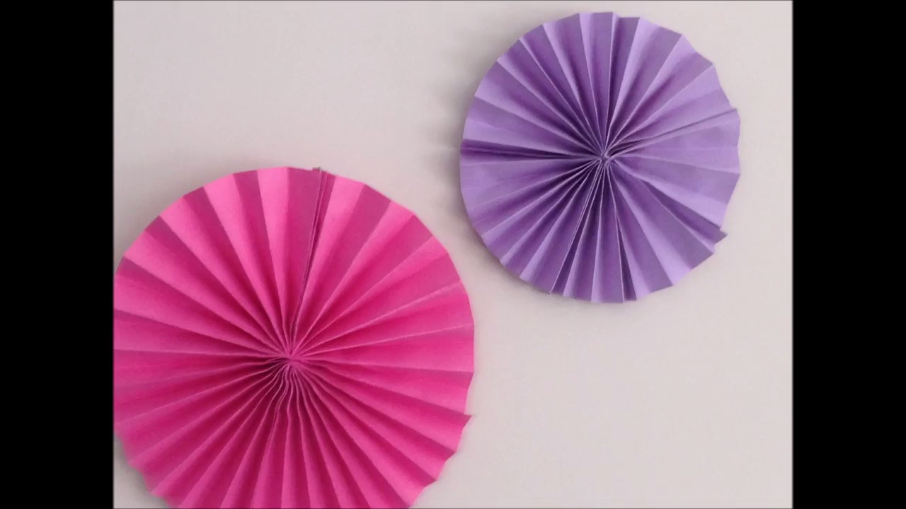Paper Decorations DIY
 DIY paper rosette birthday decorations with paper