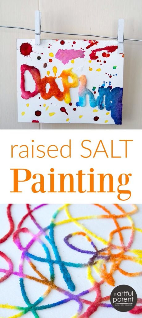 Parent Child Activity For Preschoolers Raised Salt Painting An All Time Favorite Kids Art Activity